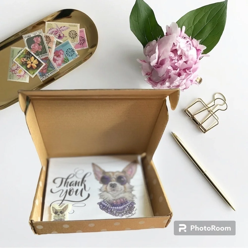 PUPPER’ACHI Thank You Note Cards (Series 2) Original Art by ME (Series 2)